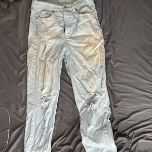 Distressed Light Blue Women's Jeans